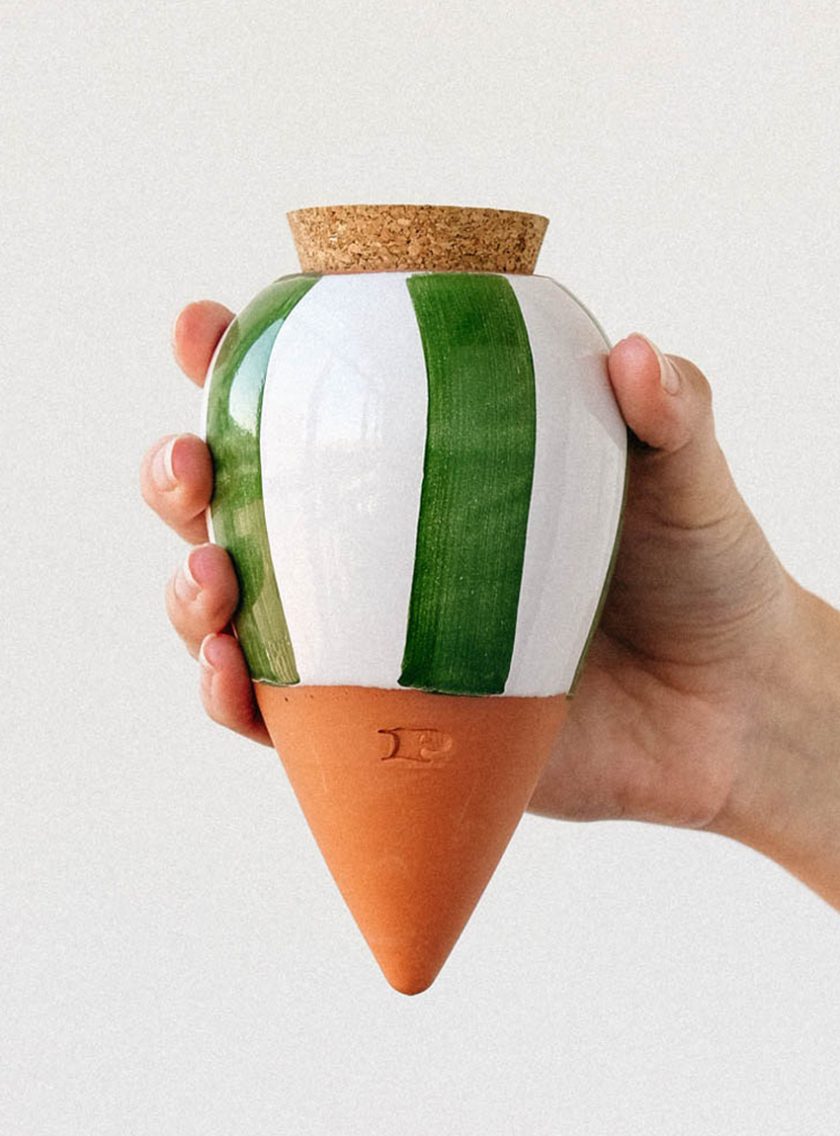 Pepin-waterdruppelaar-olla-wit-groen-gestreept