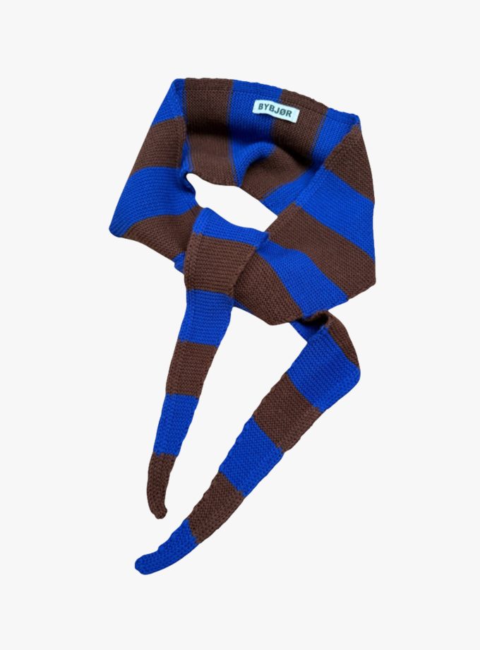 by-bjor-wollen-mini-sjaal-cobalt-bruin