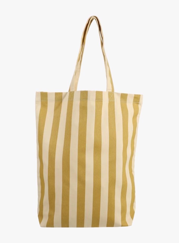 kadodesign katoenen tote bag gestreept vanilla seaweed