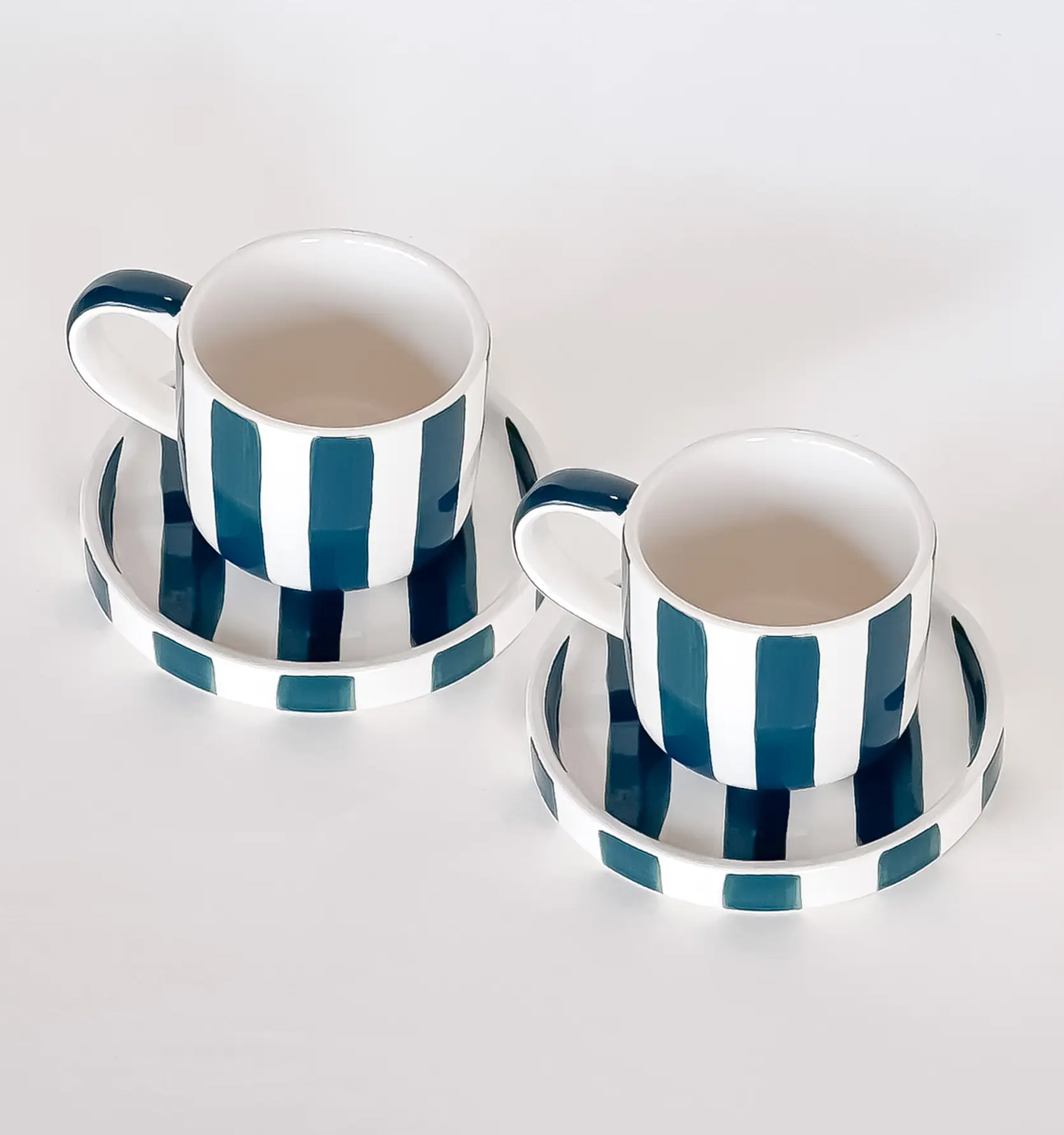 magazin minori espresso kopjes gestreept Gentle Green