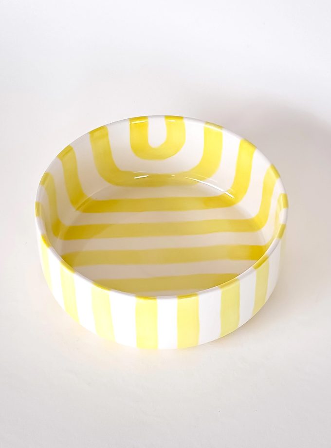 magazin minori gestreepte schaal Spiaggia Yellow