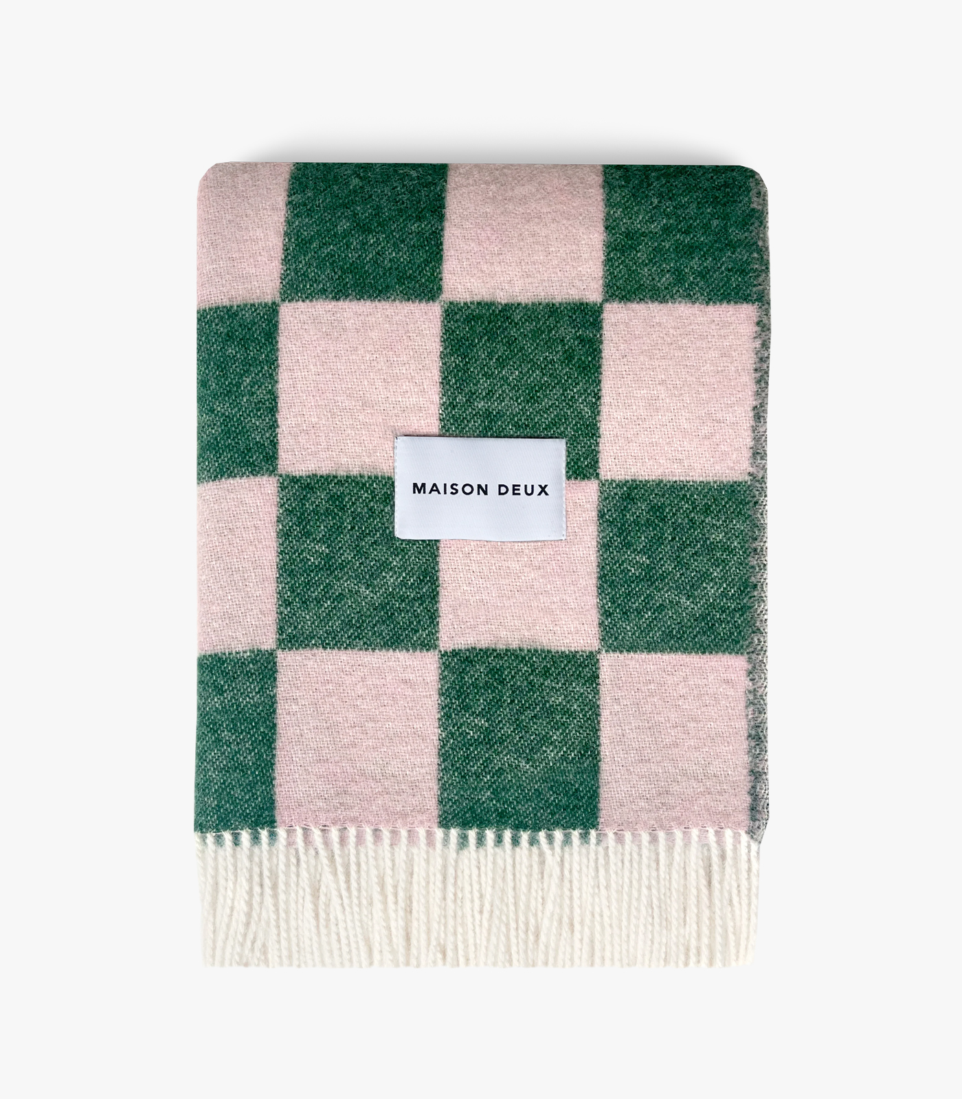 maison-deux-wollen-deken-checkerboard-green-pink-2