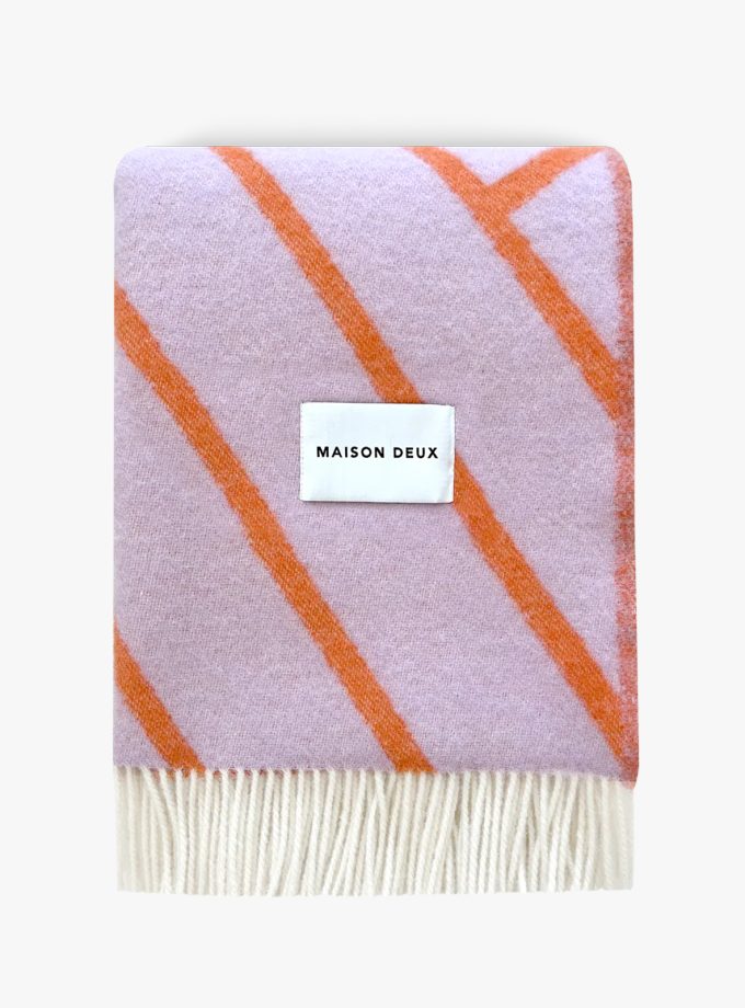 maison-deux-wollen-deken-lines-lilac-orange-2