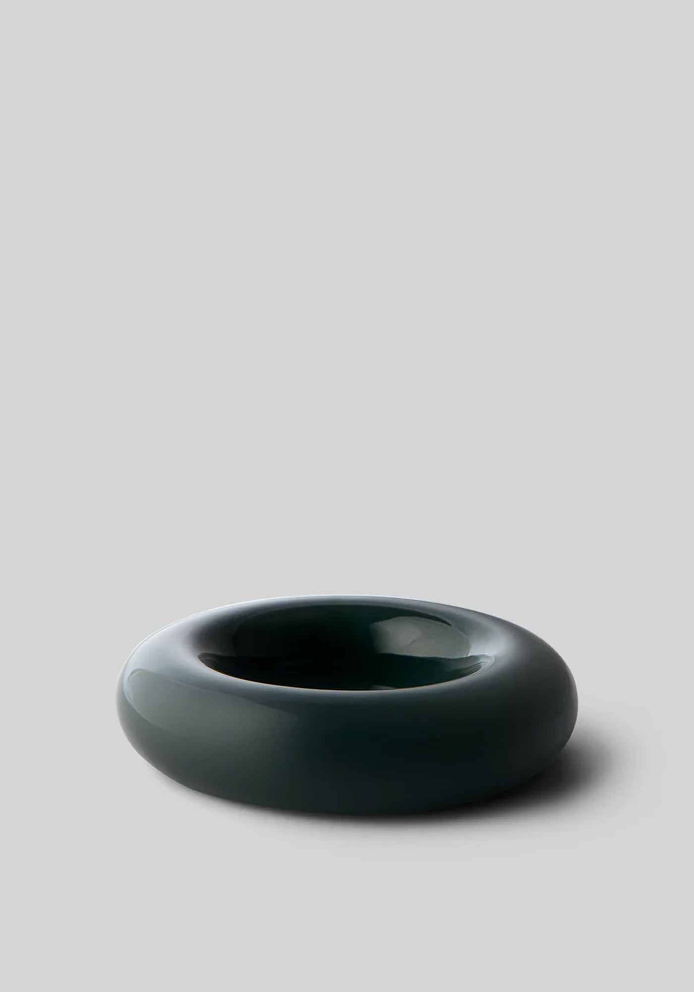 studio about candle holder bob donut dark green 2
