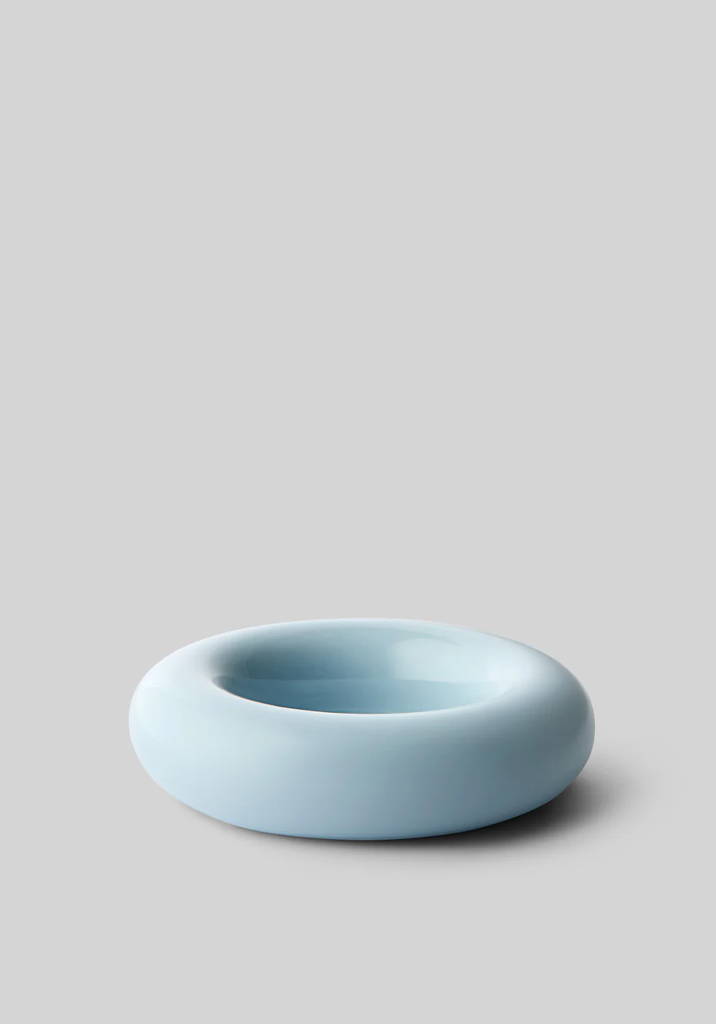 studio about candle holder bob donut light blue