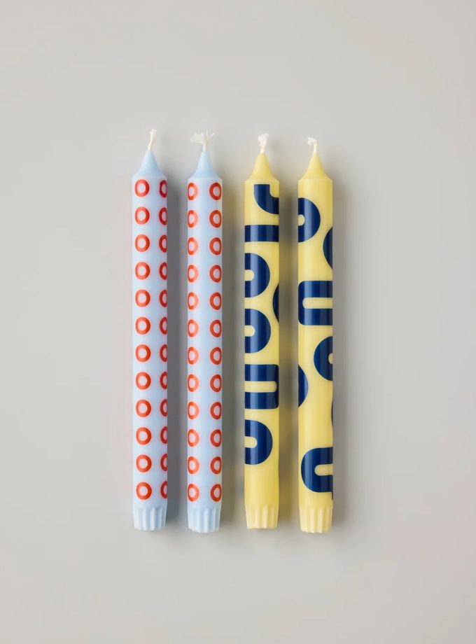studio about kaarsenset geel blauw