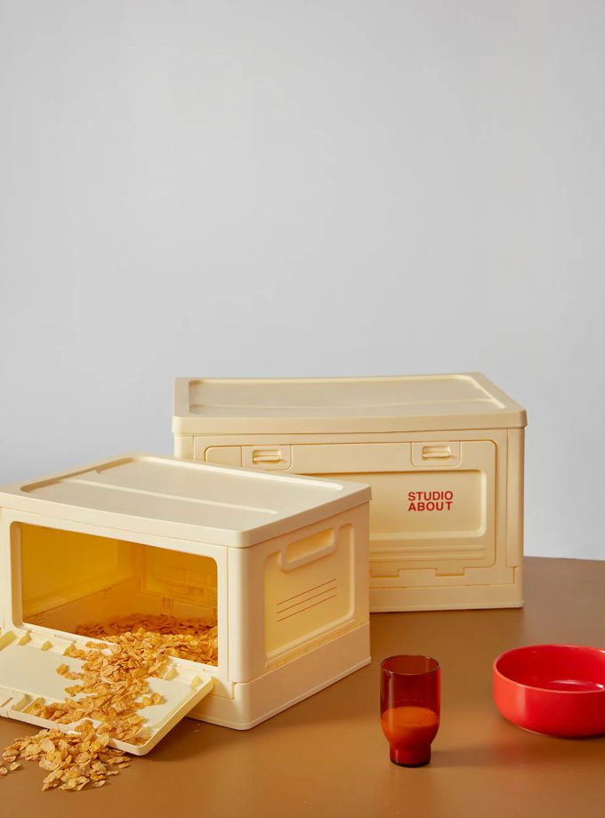 studio about opbergbox geel