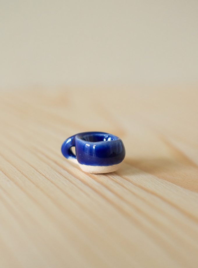 studio lotte swart minimokje cobalt blauw