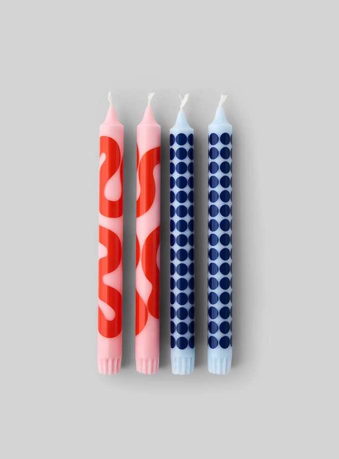 Studio About kaarsenset rose lichtblauw