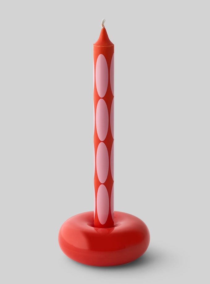 Studio About kaarsenset lichtblauw rood
