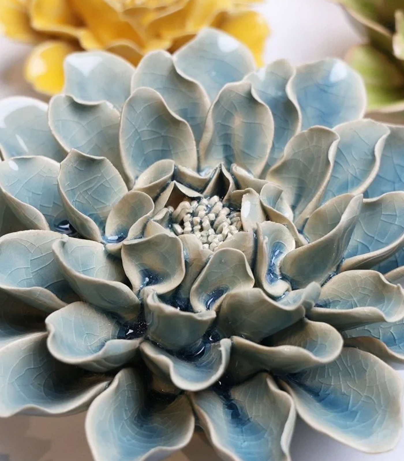 Keramieken bloem - Dahlia Aphrodite - Afbeelding 2